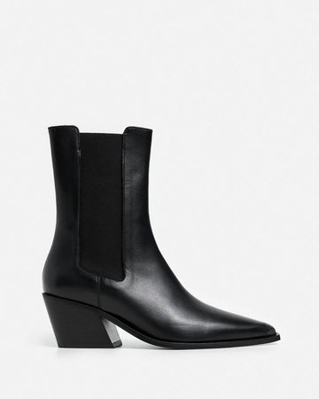 Flattered - Sandra Leather Boot - Black