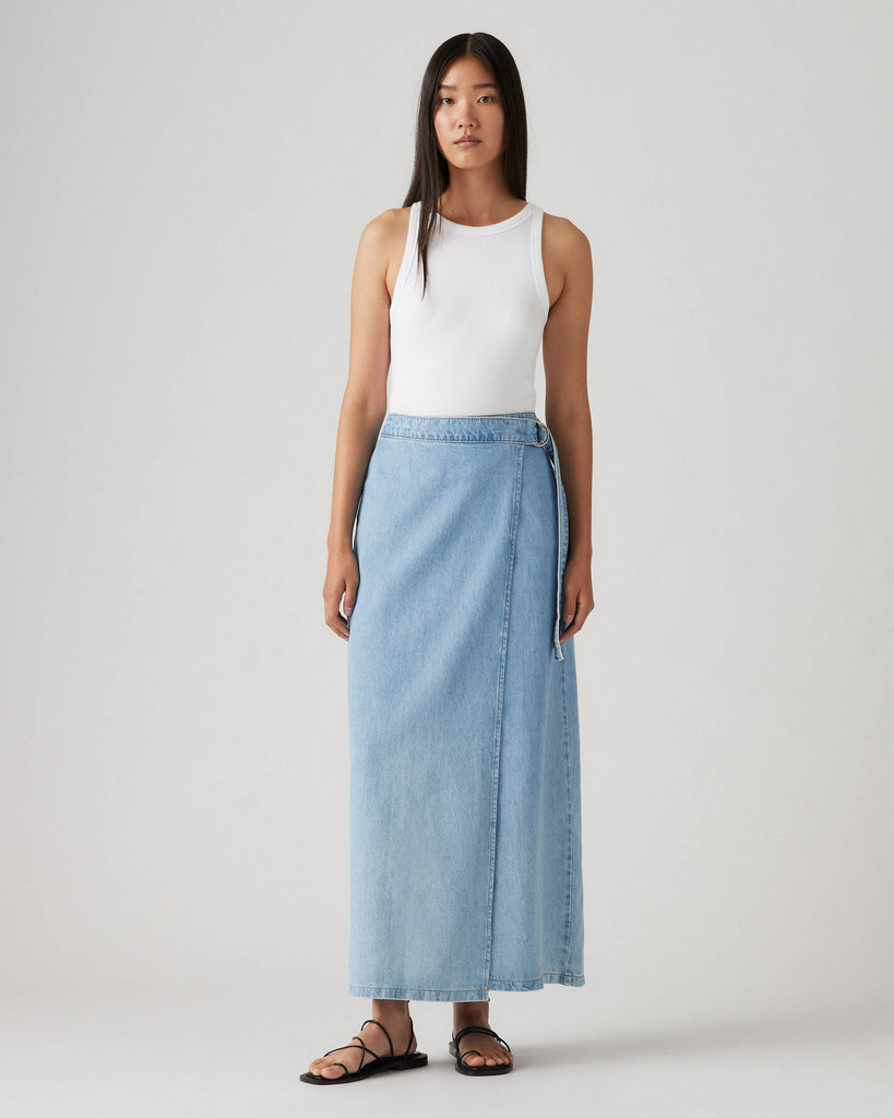 Levi's - Column Wrap Skirt - Wrapped in Blue