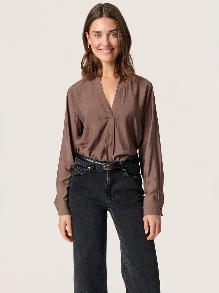 Soaked in Luxury - Leodora Blouse - Coffee Quartz