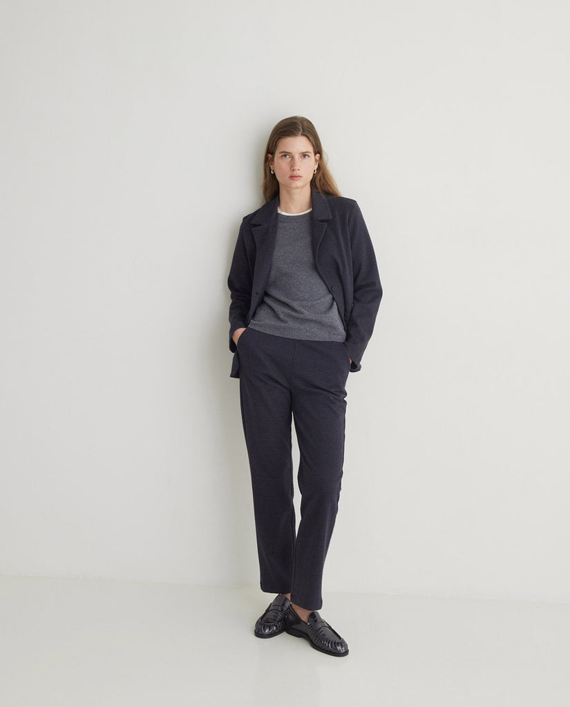 Yerse - Jacquard Straight Trousers -