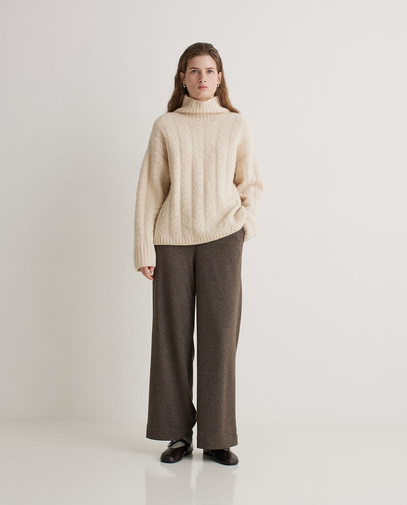 Yerse - Wide Trousers - Light Brown