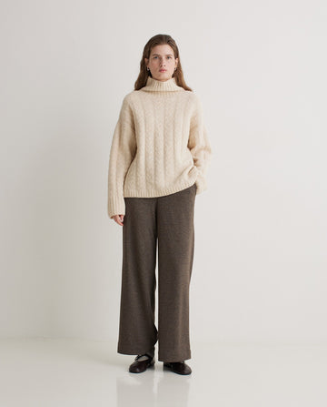 Yerse - Wide Trousers - Light Brown