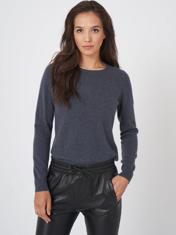 REPEAT - Basic Organic Cashmere Sweater - Night