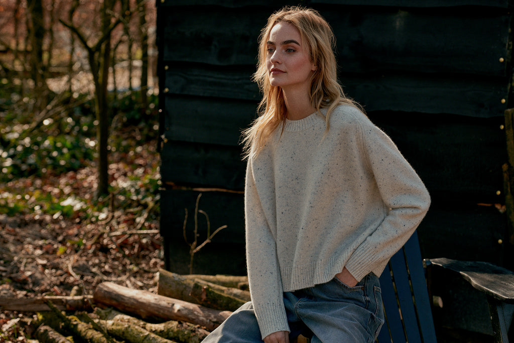 REPEAT - Cashmere Speckle Sweater -