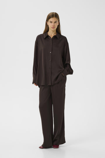 GESTUZ - Jessie Highwaist Pant - Mole