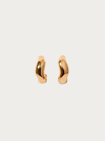 Vimeria - Ripple Hoops - Gold Vermeil