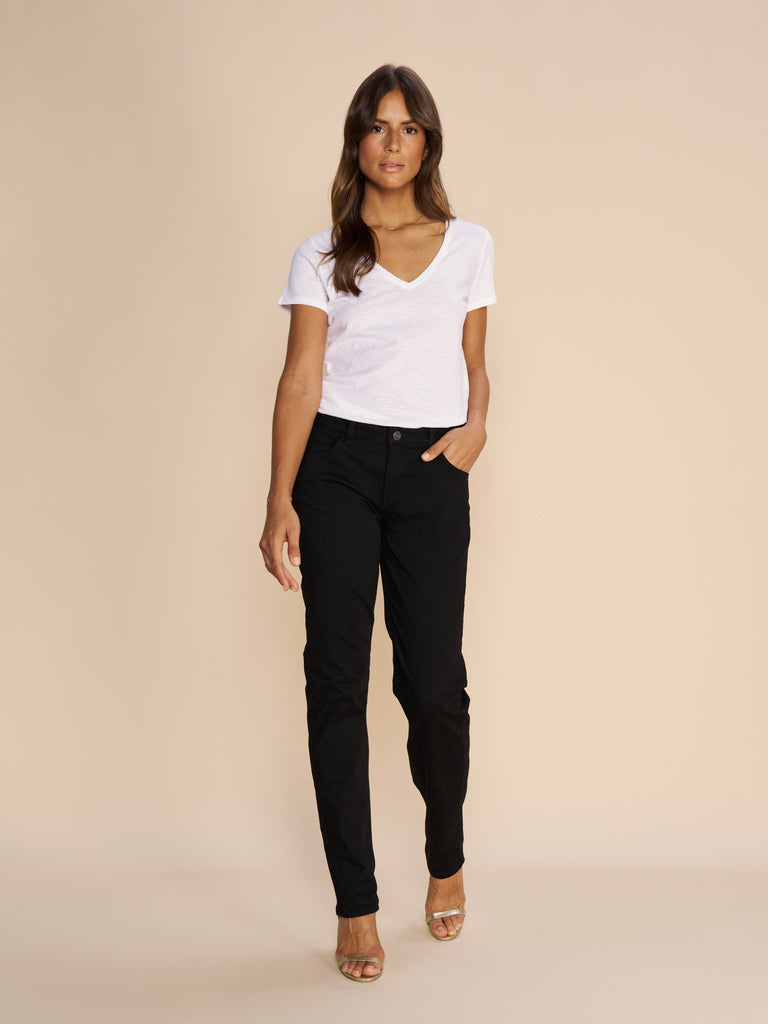 Mos Mosh - Arden Organic V-Neck SS Tee -