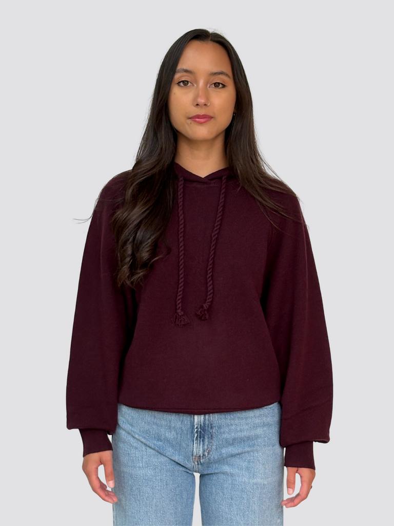 REPEAT - Wool Cashmere Knitted Pullover - Merlot