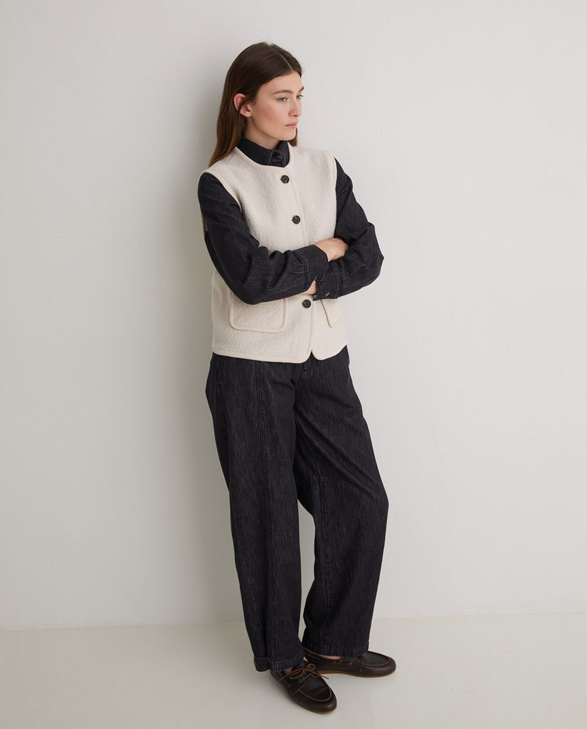 Yerse - Boiled Wool Vest -