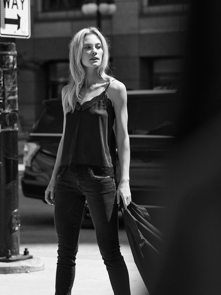 Mos Mosh - Ditte Silk Lace Singlet -