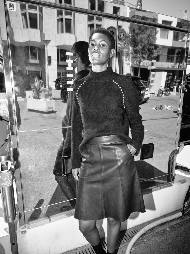 Mos Mosh - Zora Bead High Neck Sweater -