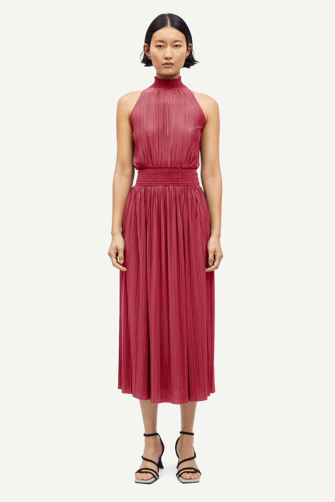 Samsoe Samsoe - Uma Pleated Dress - Rose Wine