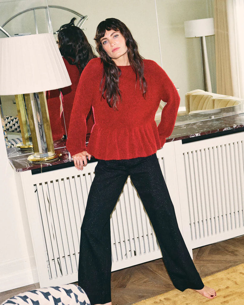 Mos Mosh - Thora O-Neck Frill Knit -