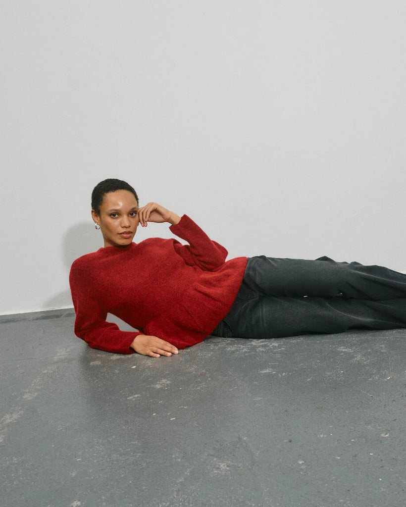 Mos Mosh - Thora O-Neck Frill Knit -