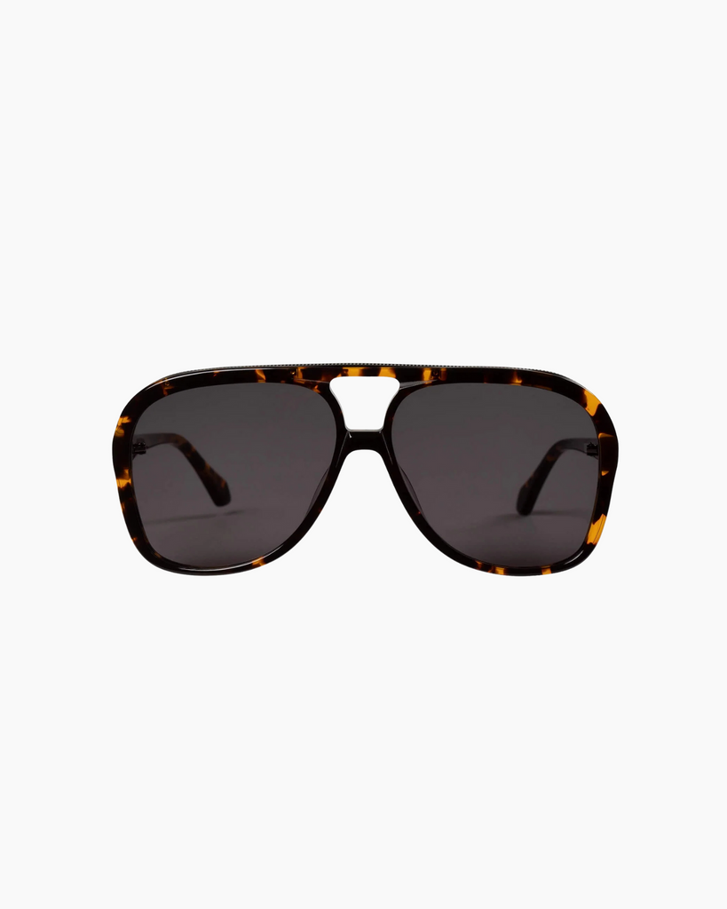 VALLEY Eyewear - Bang Sunglasses - Dark Tort Black Lens