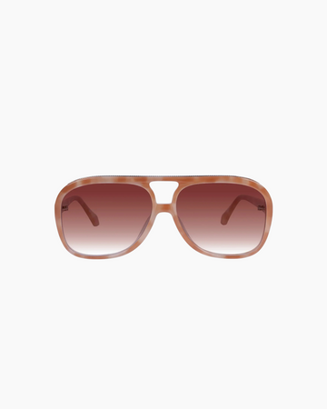 VALLEY Eyewear - Bang Bang Sunglasses – Pastel Tort w. Gold Metal / Dark Orange Gradient Lens -