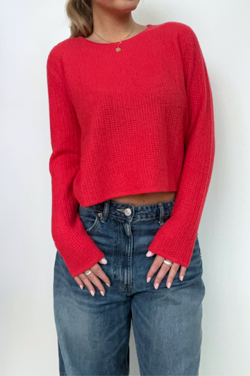 REPEAT - Organic Cashmere Sweater - Chili