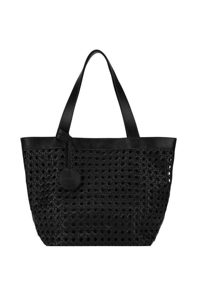 Ilse Jacobsen - Woven Small Shopper Bag - Black