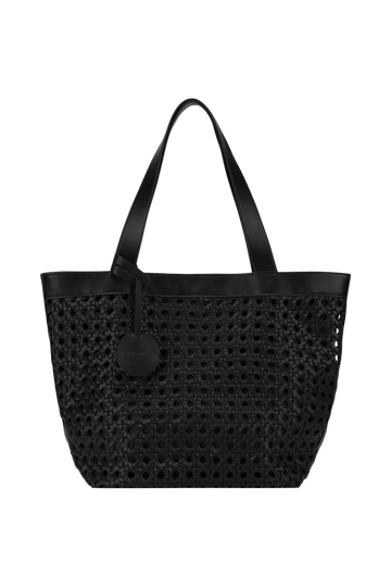 Ilse Jacobsen - Woven Small Shopper Bag - Black