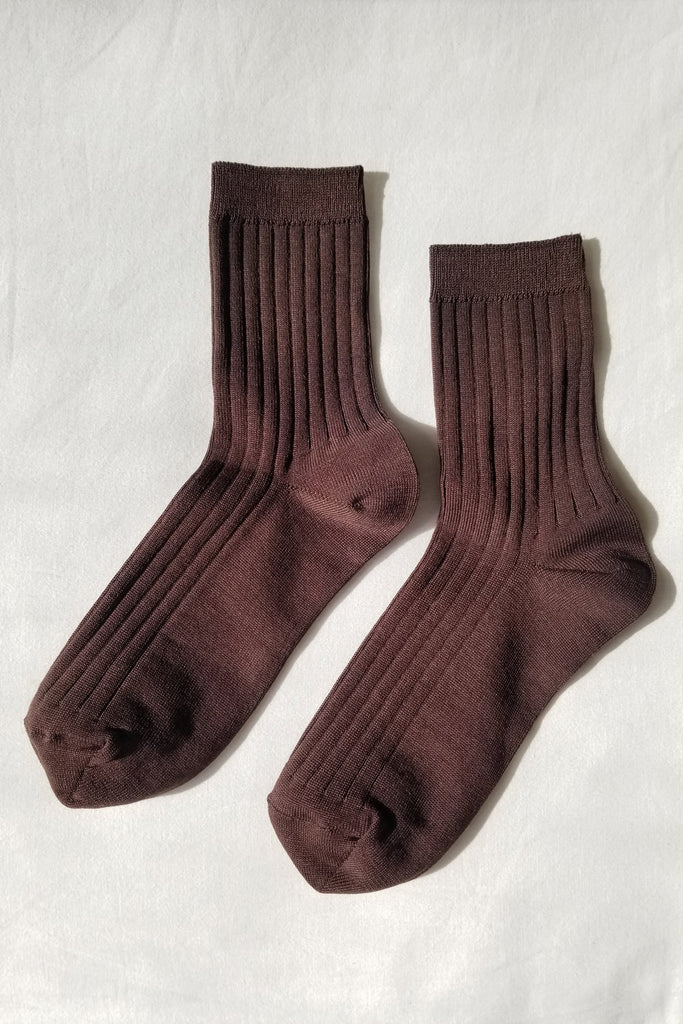 Le Bon Shoppe - Her Socks – Coffee -