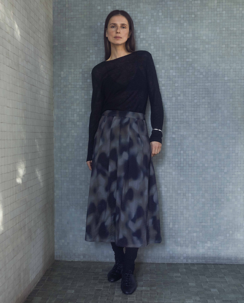 Yerse - Midi Pleats Skirt -