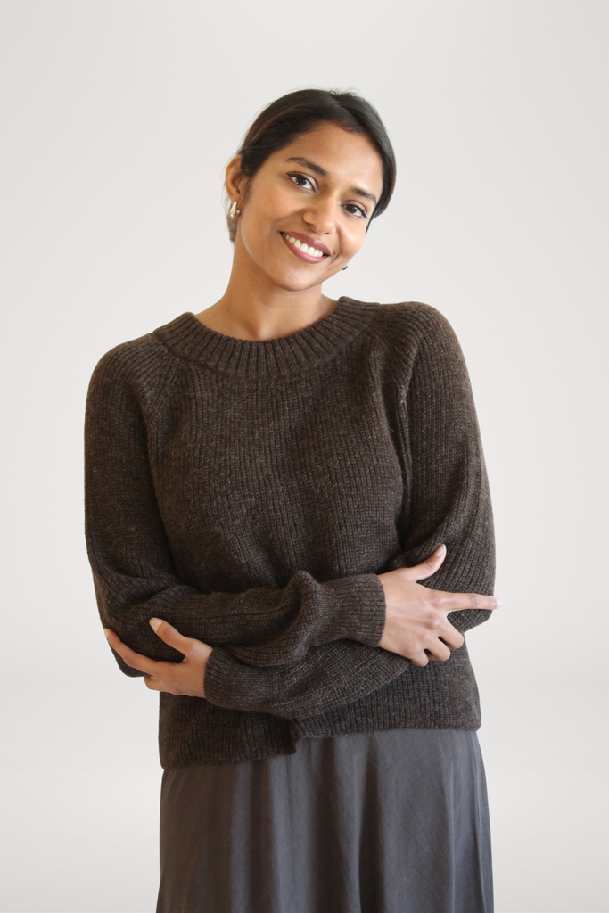 Sattva by Sarah - Cozy Crew Crop Sweater -