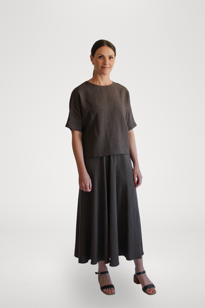Sattva by Sarah - Long Skirt - Espresso