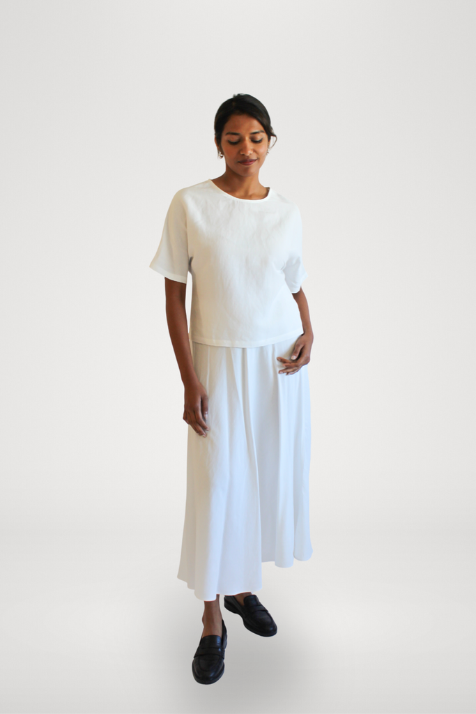 Sattva by Sarah - Long Skirt - Off White