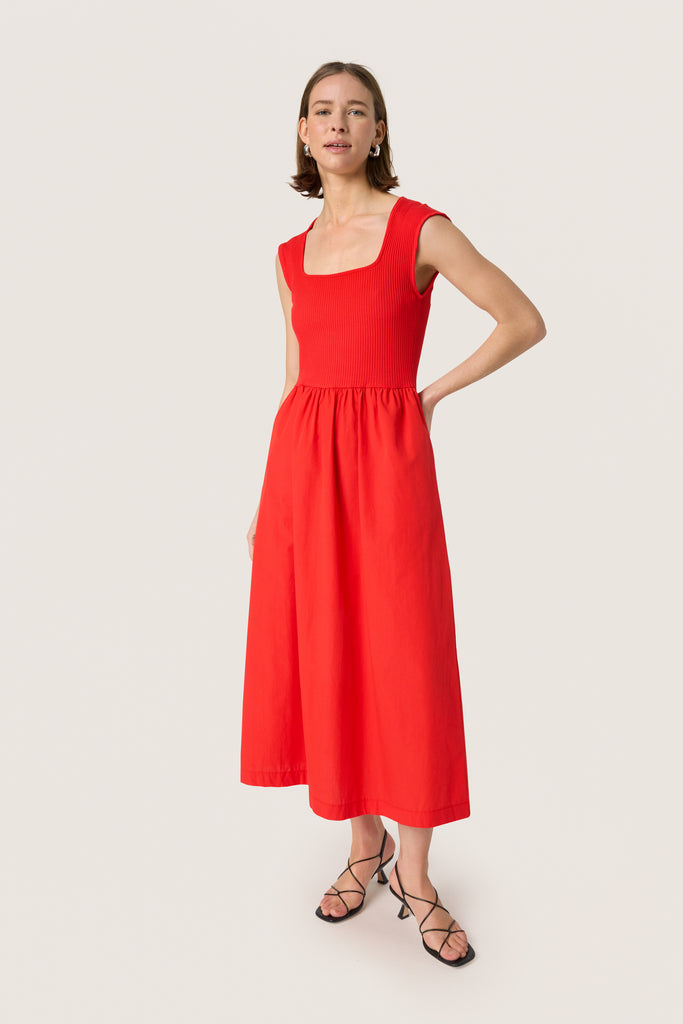Soaked in Luxury - Simone Phoebe Dress - Goji Berry