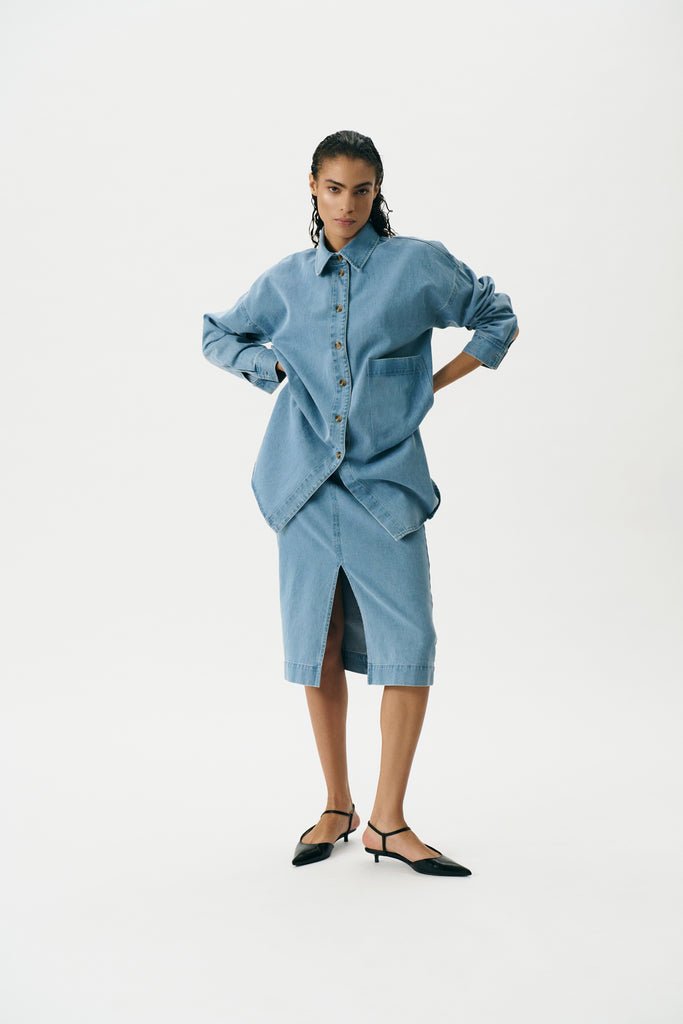 Soaked in Luxury - Annabeth Denim Shirt -