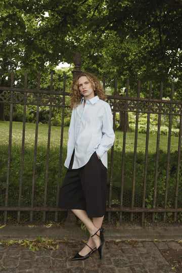 Soaked in Luxury - Jani Poplin Shirt - Nantucket Breeze