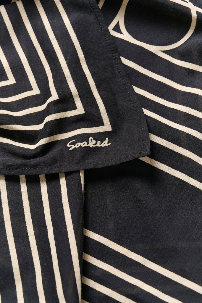 Soaked in Luxury - Elkie Scarf – Black Oatmeal -