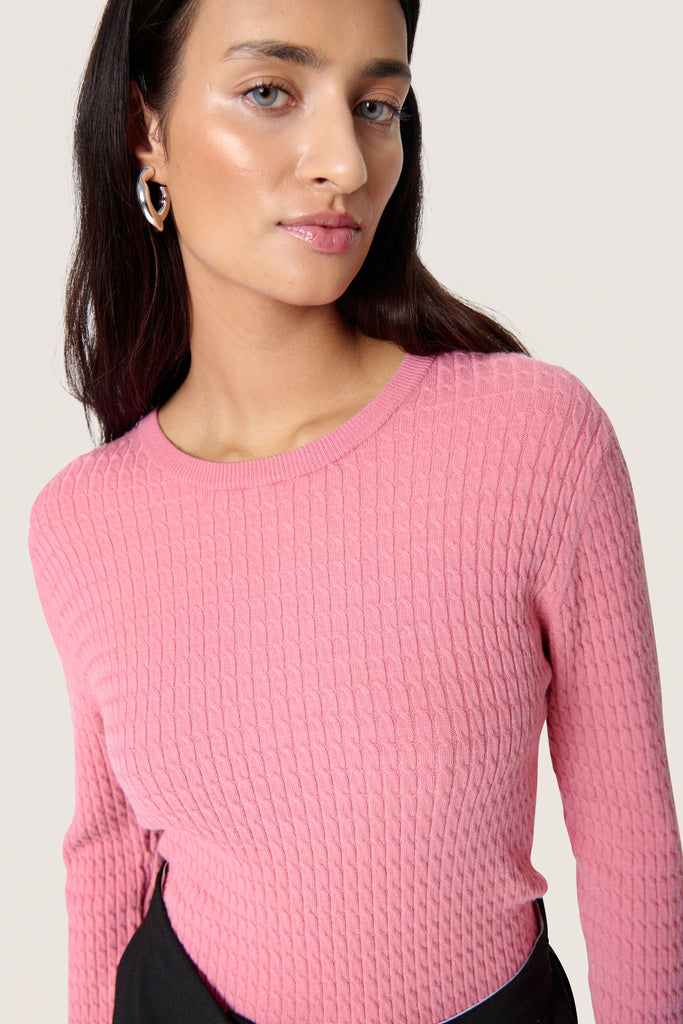 Soaked in Luxury - Spina Cable Pullover Sweater -