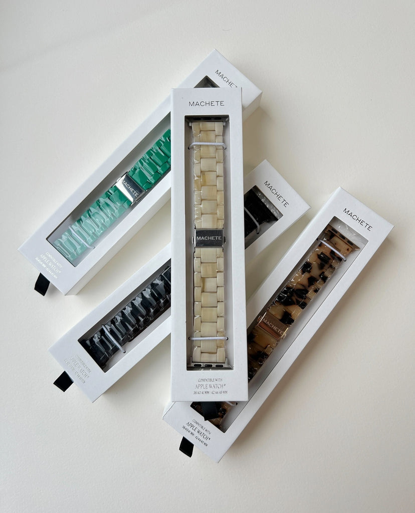 Machete - Apple Watch Band in Alabaster with Silver Hardware -