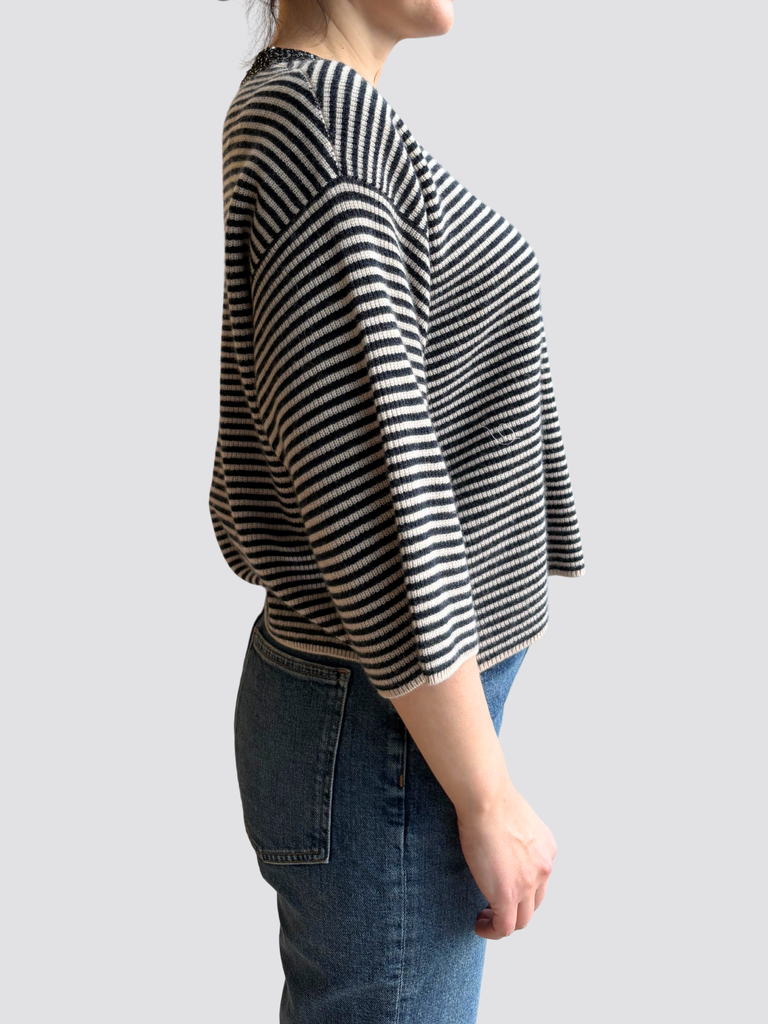 REPEAT - Knit Stripe Cardigan -
