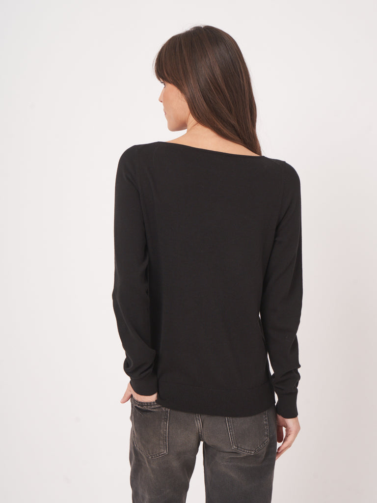 REPEAT - Basic Pullover in Cotton Blend -