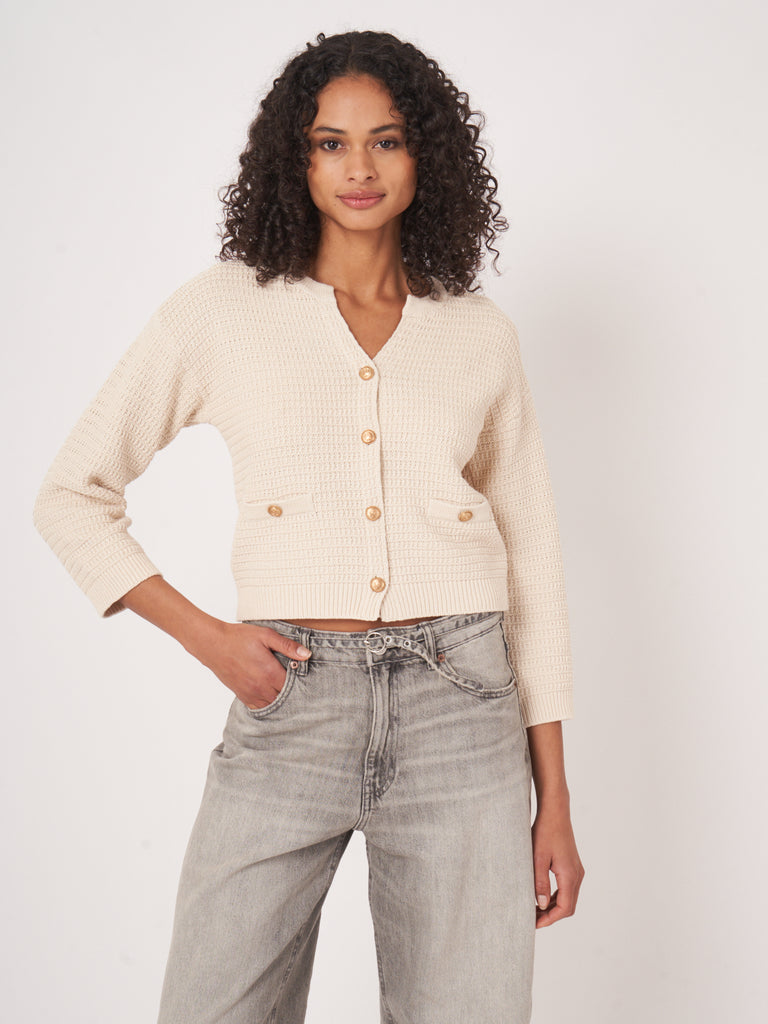 REPEAT - Cotton Lux Cardigan -