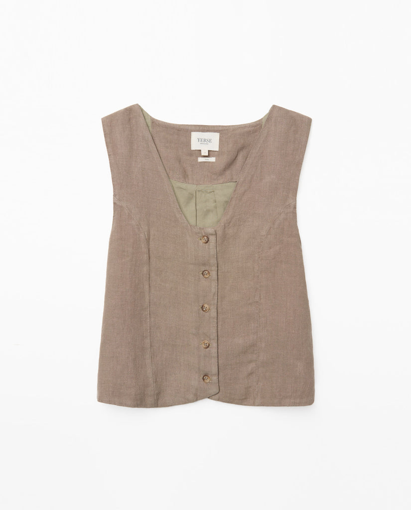 Yerse - Portofino Linen Vest -