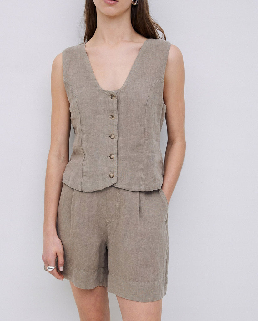 Yerse - Linen Shorts -