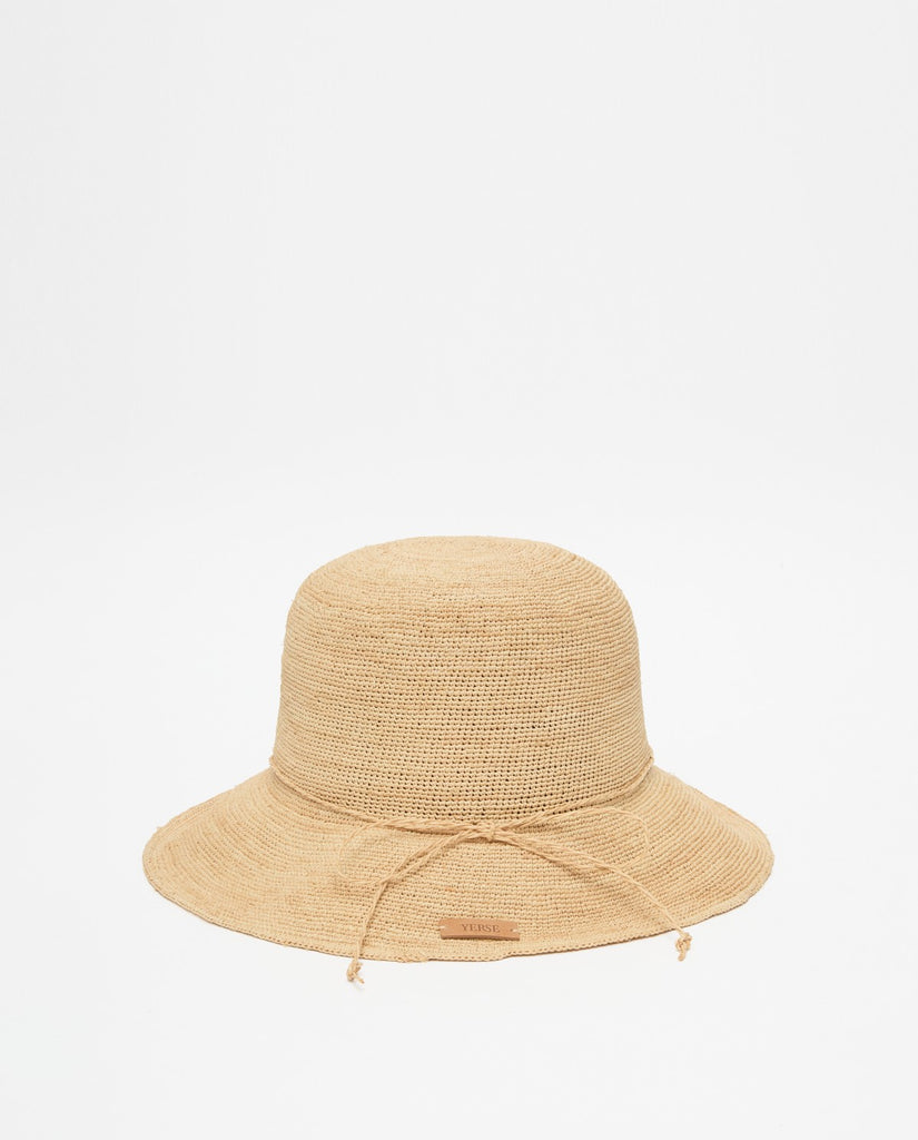 Yerse - Handmade Rafia Hat – Camel -