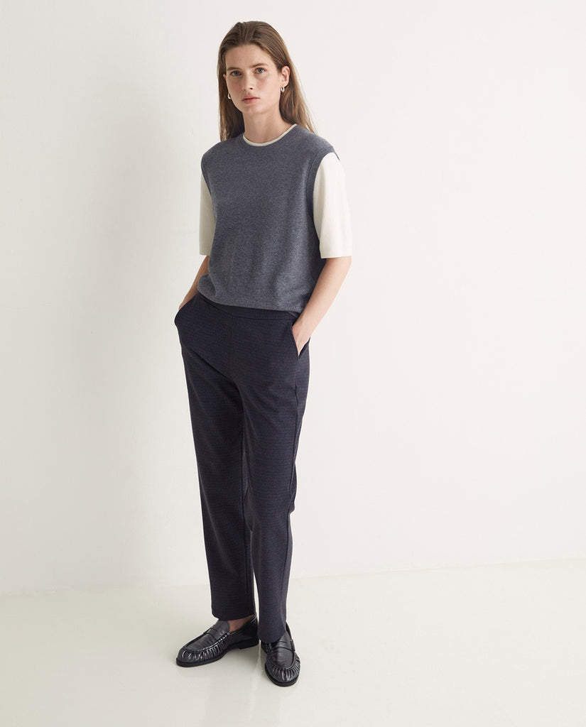 Yerse - Jacquard Straight Trousers -