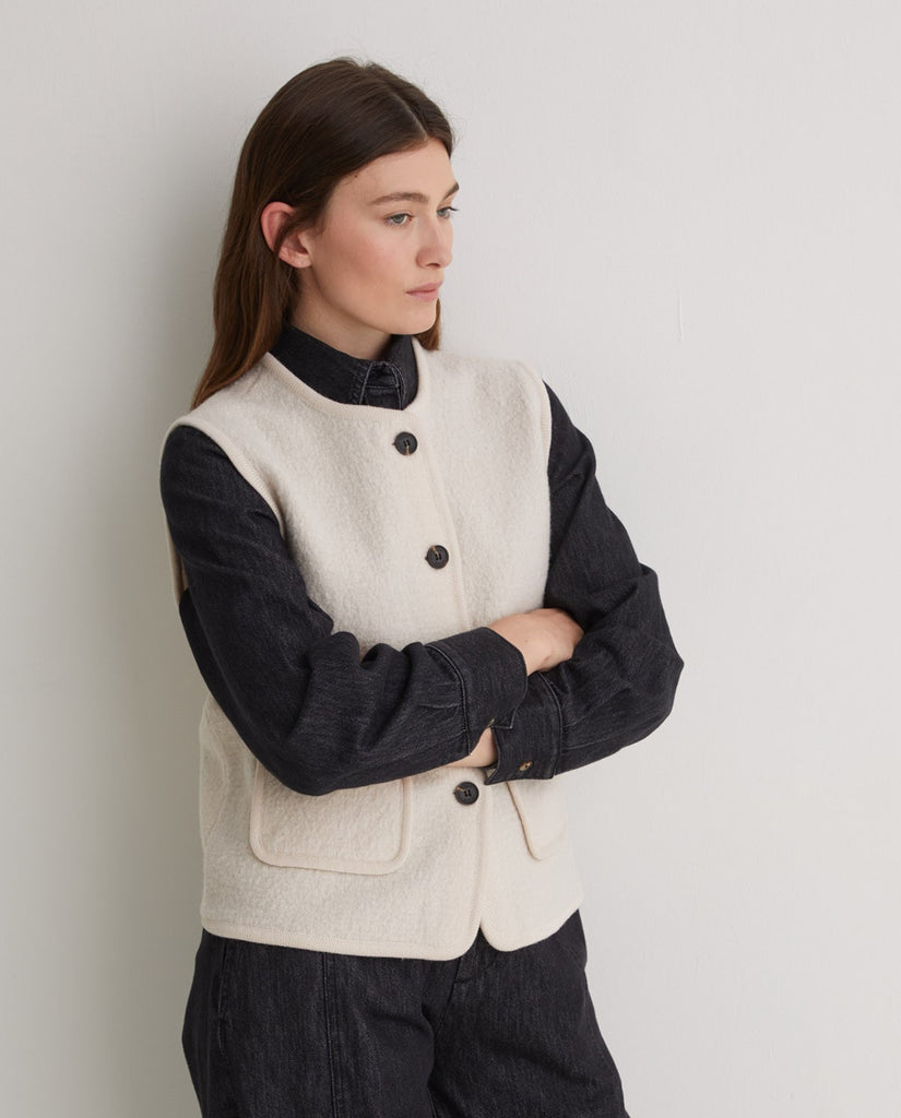 Yerse - Boiled Wool Vest -