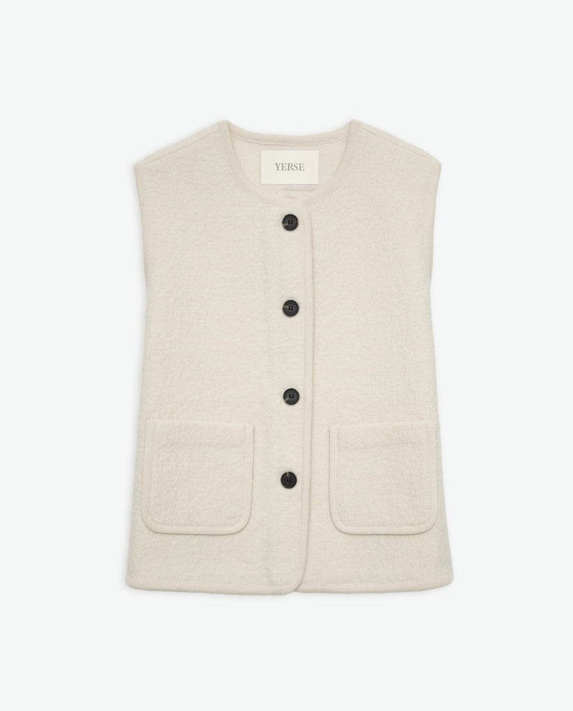 Yerse - Boiled Wool Vest -