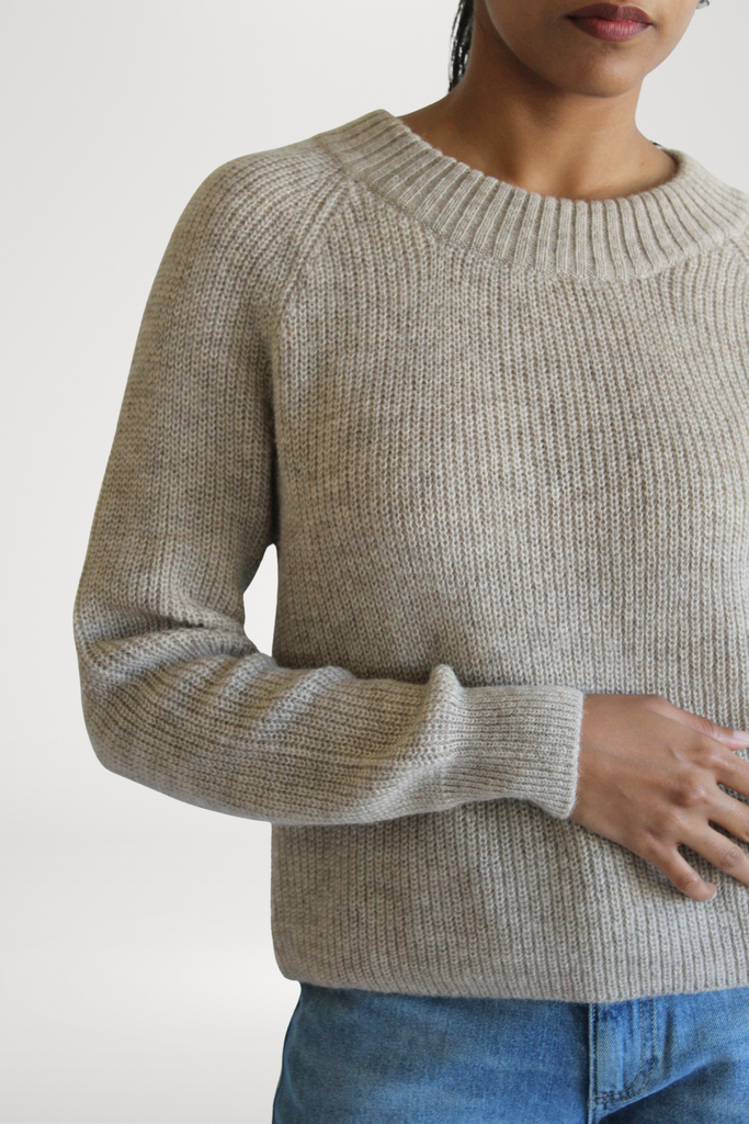 Sattva by Sarah - Cozy Crew Crop Sweater -