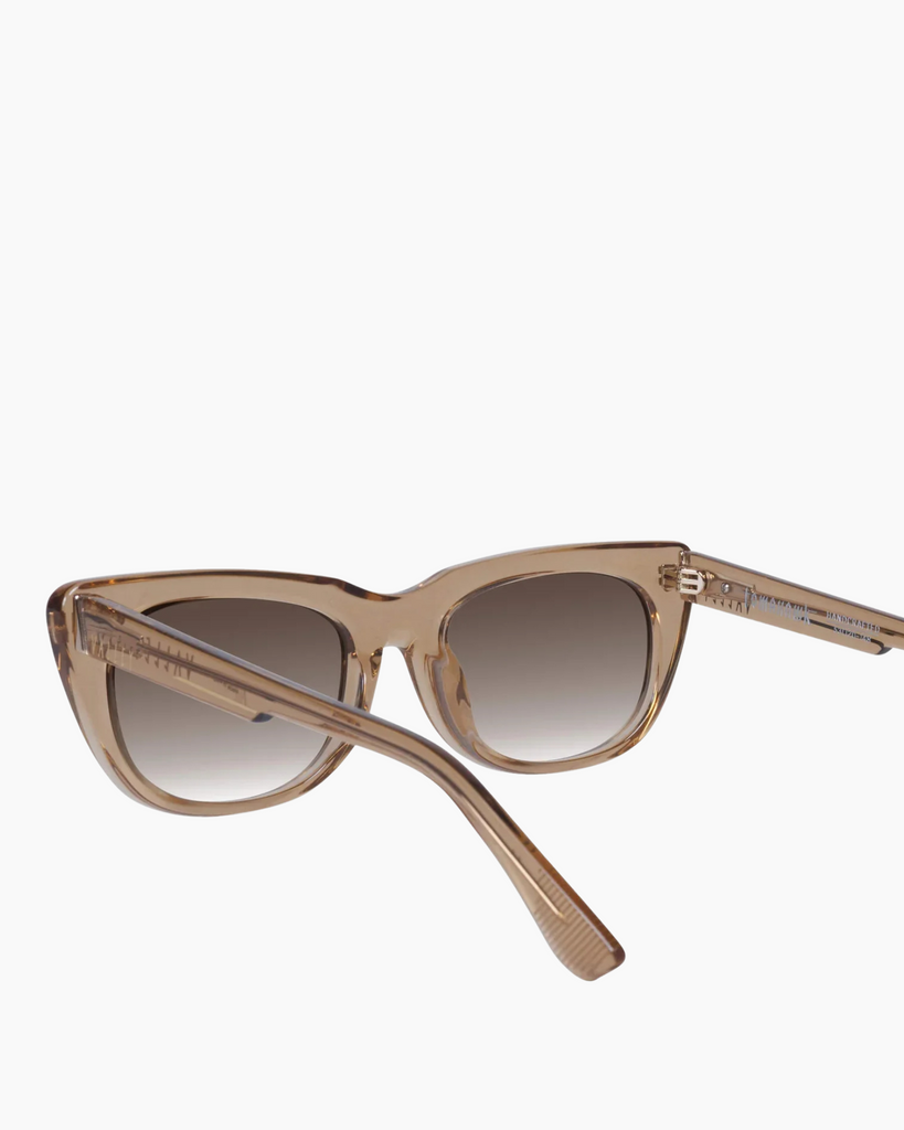VALLEY Eyewear - Tomahawk Sunglasses – Dark Champagne w Gold Metal / Brown Gradient Lens -