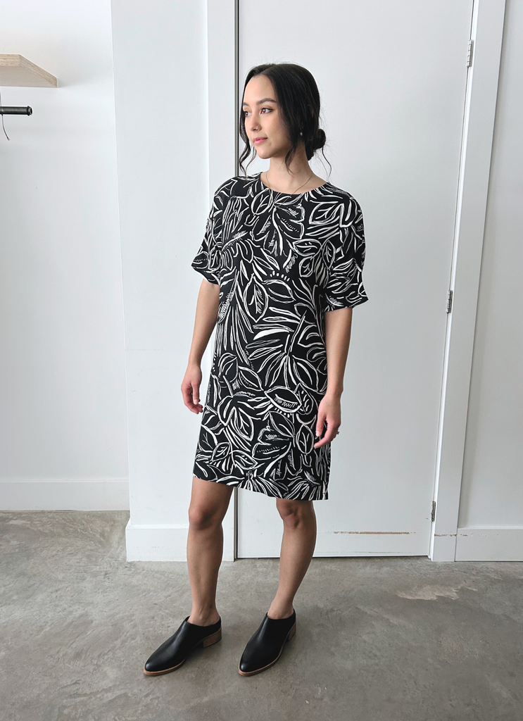 Sattva by Sarah - Printed Everyday T-Shirt Dress -