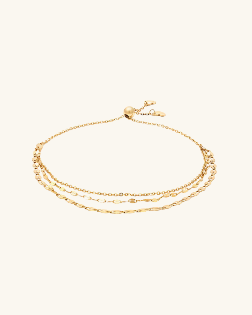 Leah Alexandra - Shimmer Bolo Bracelet – 10k Gold -