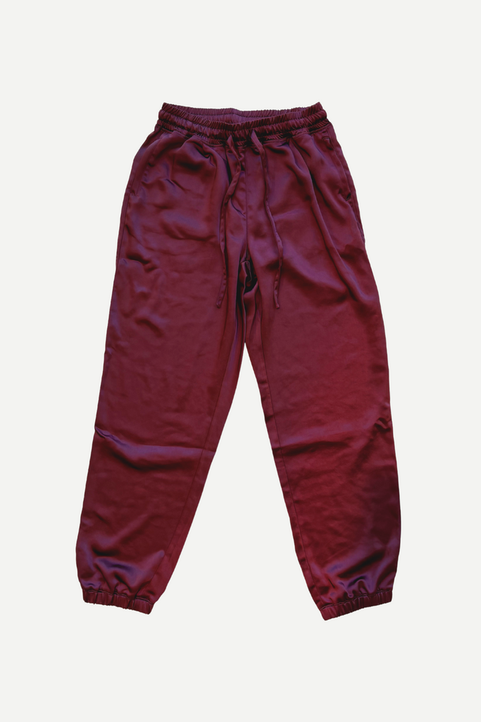 Melissa Nepton - Hera Satin Pant - Red Wine