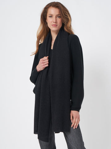 REPEAT - Organic Cashmere Scarf – Black -