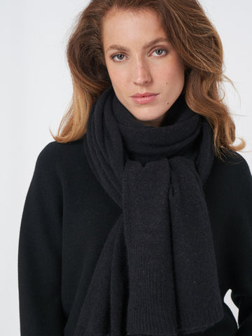 REPEAT - Organic Cashmere Scarf – Black -